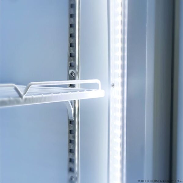 LG-370P F.E.D Thermaster 370L 1 Glass Door Colourbond Upright Drink Fridge - Image 5