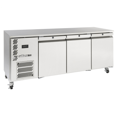 WILLIAMS HO3USS OPAL 3 Door 1/1GN Refrigerated Counter