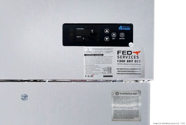 SUF500 F.E.D TROPICAL Thermaster 2 x Half door SS Freezer - Image 8