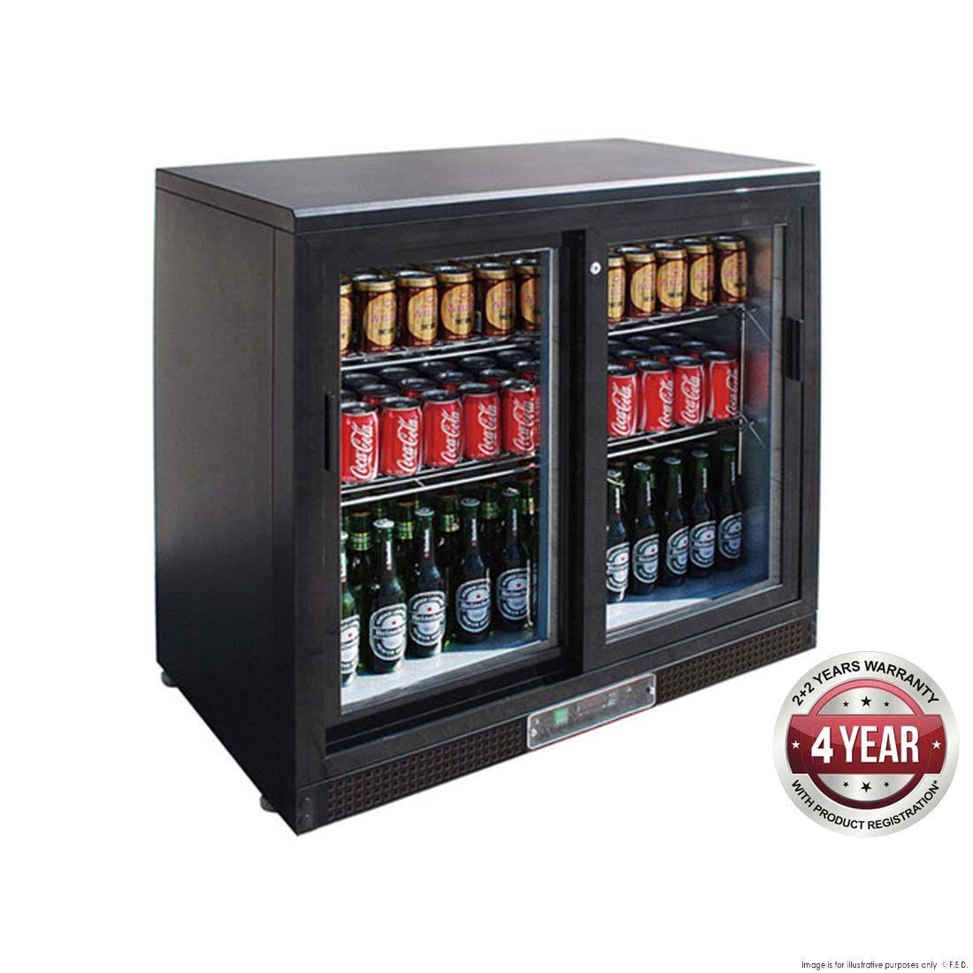 F.E.D SC248SD double sliding door Drink Cooler