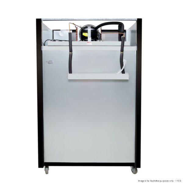 SUCG1000B F.E.D Thermaster Double Door Upright Fridge Black - Image 3