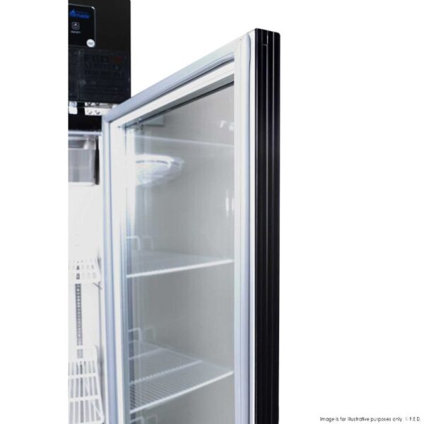 SUCG500B F.E.D Thermaster Single Glass Door Upright Fridge Black - Image 4