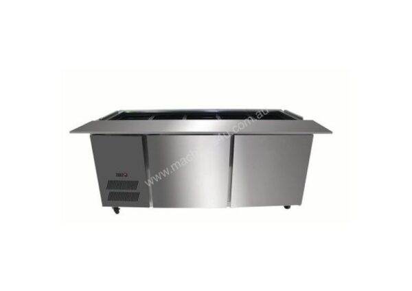 F.E.D PG210FA-B Bench Station Three Door - 6× 1/1 GN Pans