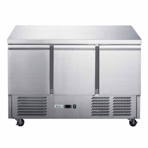 FED-XGNS1300B Three Door Counter Compact Workbench Fridge