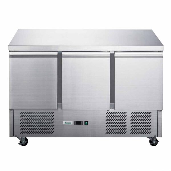 FED-XGNS1300B Three Door Counter Compact Workbench Fridge