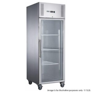 FED-XURF600G1V X S/S Single Split Door Display Upright Freezer