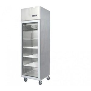 Commercial Upright Display Freezer One Door Stainless Steel Glass