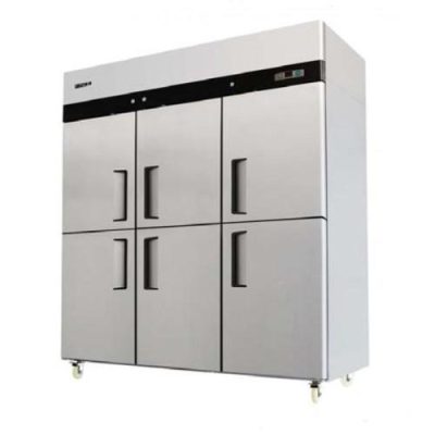 Jono Commercial JUDHT1500 1390 Litre Dual Temperature Fridge & Freezer Six Half Doors Stainless Steel Upright