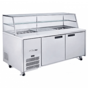 Williams HJ2SCBASS Jade 2 Door Sandwich Preparation Stainless Steel Fridge
