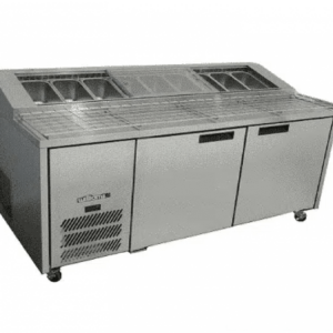 Williams HJ2PCBASS Jade Two Door Pizza Preparation Stainless Steel Fridge