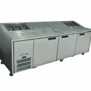 Williams HJ3PCBASS Jade 3 Door Pizza Preparation Stainless Steel Fridge