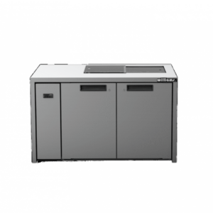Williams HO2RSSBA Opal 2 Door Stainless Steel Remote Under Counter Refrigerator