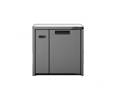 Williams HO1RSS Opal 1 Door Stainless Steel Remote Under Counter Storage Refrigerator