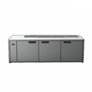 Williams HE3RSSBA Emerald 3 Door Stainless Steel Remote Under Counter Refrigerator