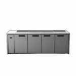 Williams HO4RSSBA Opal 4 Door Stainless Steel Remote Under Counter Refrigerator