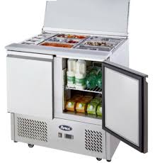 ESL3801 2 DOORS SLIDING LID SALADETTE FRIDGE SIZE 900 MM