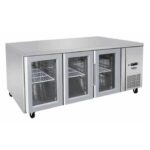 SIMCO EPF3741 Glass Four Door Cooling Table 2230 Mm Fridge