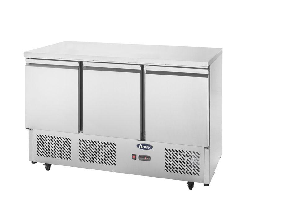 SIMCO ESL3851 3 Doors Table Saladette 1365 Mm Fridge