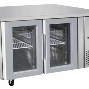 SIMCO EPF3721 Glass 2 Door Cooling Table 1360 Mm Fridge