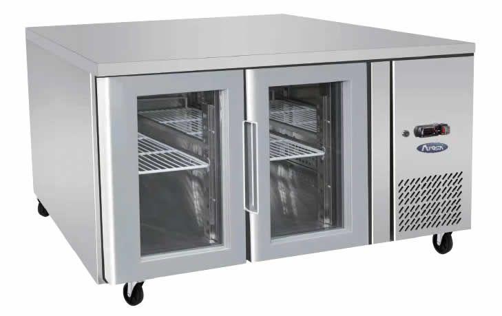 SIMCO EPF3721 Glass 2 Door Cooling Table 1360 Mm Fridge