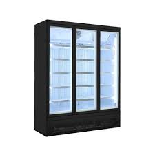 Orford Freezer FML-50 3 Door Vertical Display Ice Freezer -18° to -25° C.
