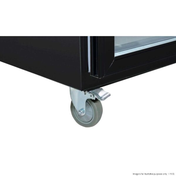 SUFG1000B F.E.D Thermaster Double Glass Door Black Upright Freezer - Image 6