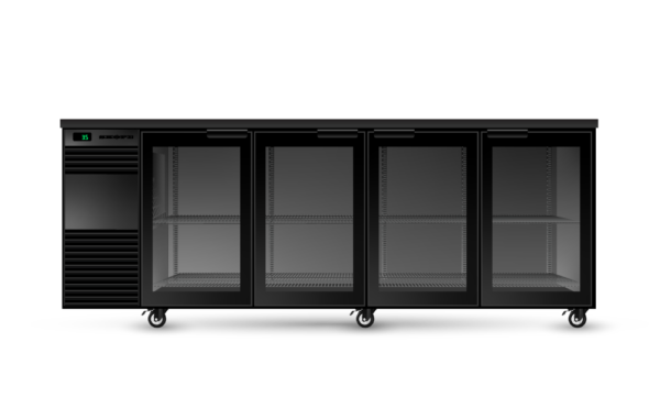SKOPE BB.4.GSW BackBar 4 Glass Swing Door Fridge