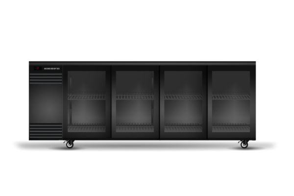 SKOPE BB.4.GSL BackBar 4 Glass Sliding Door Fridge