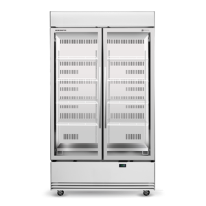SKOPE BME1200N-AC 2 Glass Door Display or Storage Fridge Lit Sign