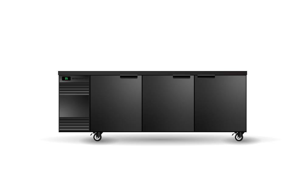 SKOPE CL.3.SSW BackBar 3 Solid Swing Door CounterLine Fridge