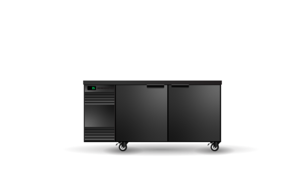 SKOPE SL.2.SSW BackBar 2 Solid Swing Door SlimLine Fridge