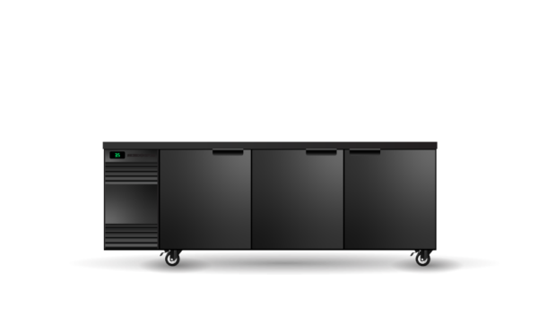 SKOPE SL.3.SSW BackBar 3 Solid Swing Door SlimLine Fridge