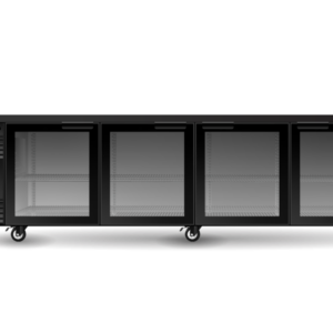 SKOPE CL.4.GSW BackBar 4 Glass Swing Door CounterLine Fridge