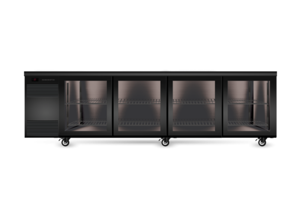 SKOPE CL.4.GSL BackBar 4 Glass Sliding Door CounterLine Fridge