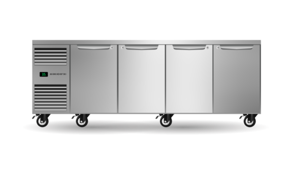 SKOPE PG11.UBR.4.SD Four Solid Door Underbench GN 1/1 Fridge