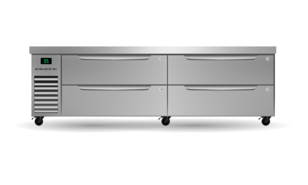 SKOPE PG21.CBR.2.D4 Four Drawer Two Bay ChefBase GN 2/1 Fridge