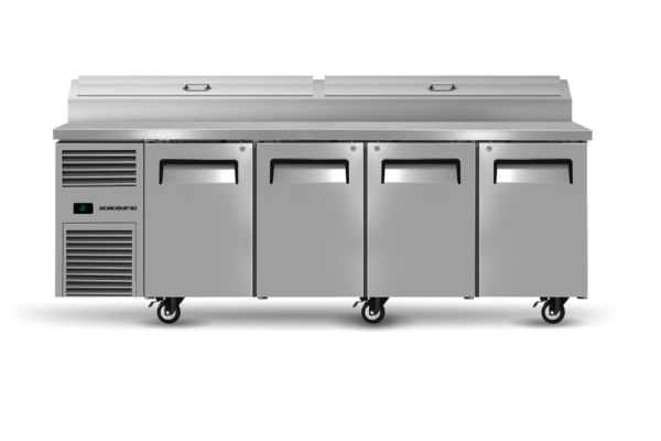 SKOPE ReFlex 4 Solid Door GN Compatible Pizza Preparation Fridge - Image 2