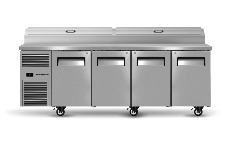 SKOPE ReFlex 4 Solid Door GN Compatible Pizza Preparation Fridge