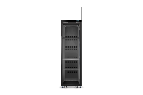 SKOPE SKT500N-AC 1 Glass Swing Door Upright Fridge with Lit Sign