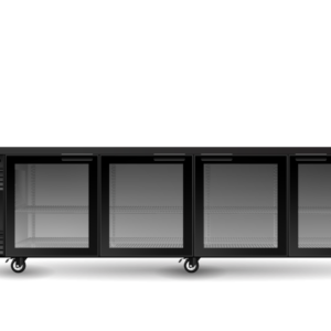 SKOPE SL.4.GSW BackBar 4 Glass Swing Door SlimLine Fridge