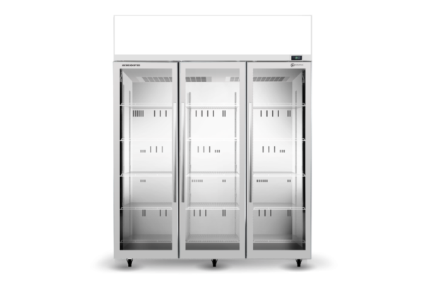 SKOPE TME1500N-AC 3 Glass Door Display or Storage Fridge Lit Sign