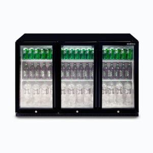 Bromic BB0330GD-NR-1 Back Bar Fridge – 307L – 3 Doors – Hinged