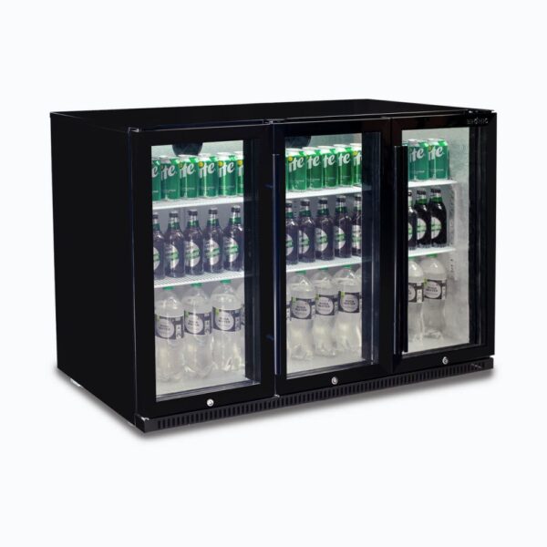 Bromic BB0330GD-NR-1 Back Bar Fridge - 307L - 3 Doors - Hinged - Image 2