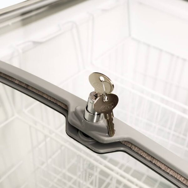 Bromic CF0200ATCG-NR Display Chest Freezer - 176L - Curved Glass Top - Image 10