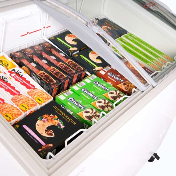 Bromic  CF0300ATCG-NR Display Chest Freezer - 264L - Curved Glass Top - Image 10