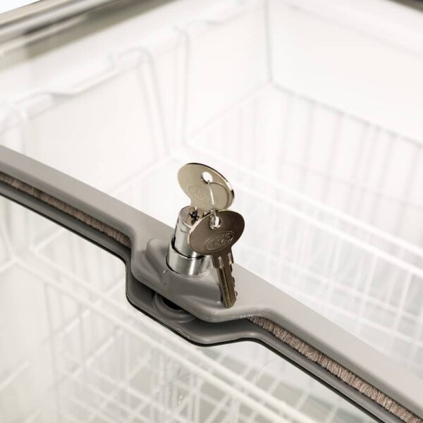 Bromic  CF0300ATCG-NR Display Chest Freezer - 264L - Curved Glass Top - Image 9