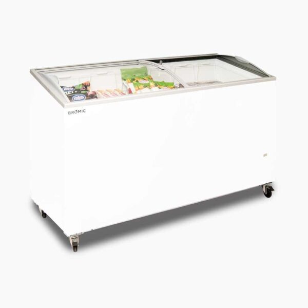 Bromic CF0500ATCG-NR Display Chest Freezer - 427L - Curved Glass Top - Image 2