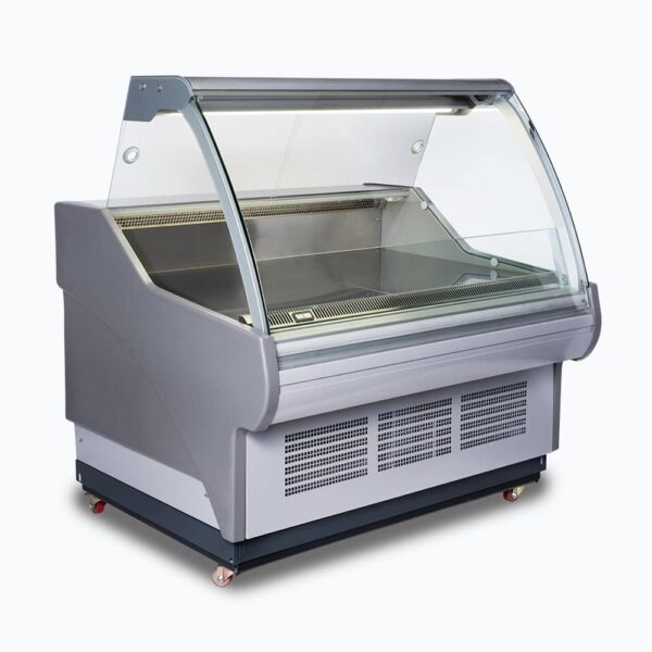 Bromic DD1250CG-NR Curved Glass Deli Display - 1330mm - Image 2