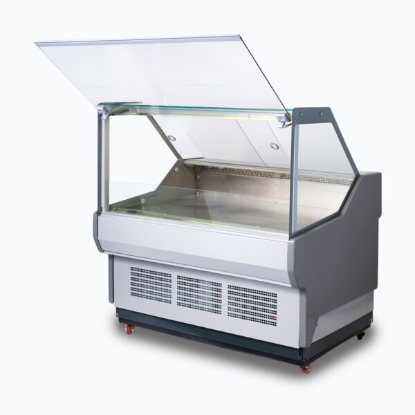 Bromic DD1875SG-NR Square Glass Deli Display - 1955mm - Image 2