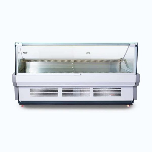 Bromic DD2500SG-NR Square Glass Deli Display - 2580mm